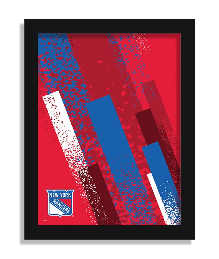 Wholesale NHL / H2215-Team Color Art 12x16 / H2215-New York Rangers