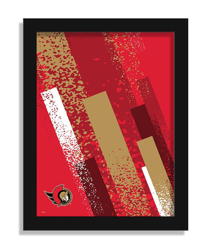 Wholesale NHL / H2215-Team Color Art 12x16 / H2215-Ottawa Senators