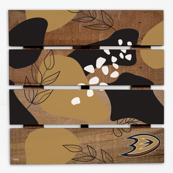 Wholesale NHL / H2222-Abstract Floral Trivet Hot Plate / H2222-Anaheim Ducks