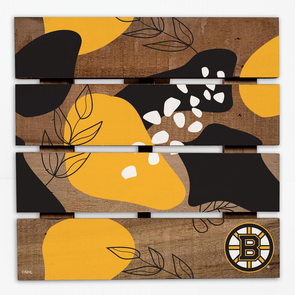 Wholesale NHL / H2222-Abstract Floral Trivet Hot Plate / H2222-Boston Bruins