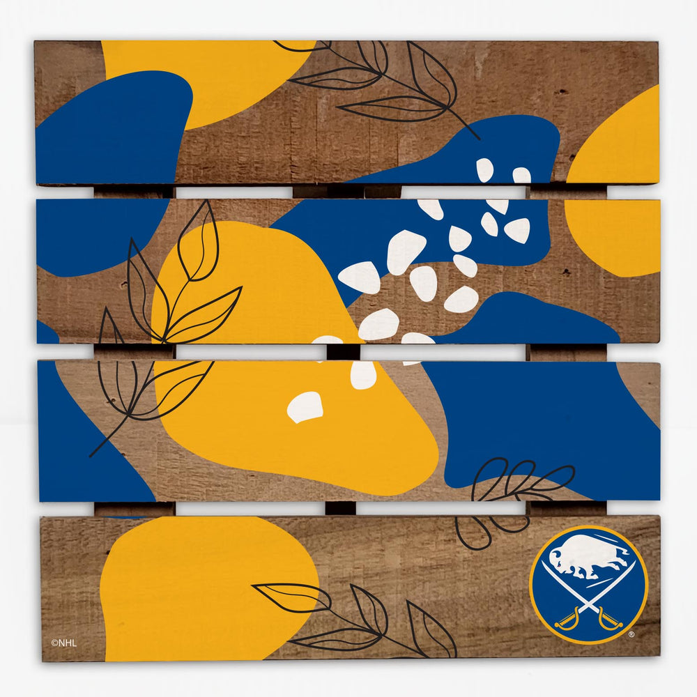 Wholesale NHL / H2222-Abstract Floral Trivet Hot Plate / H2222-Buffalo Sabres