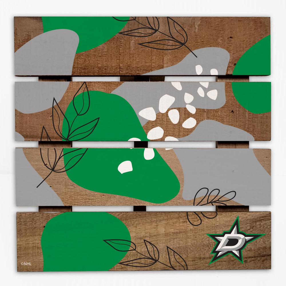 Wholesale NHL / H2222-Abstract Floral Trivet Hot Plate / H2222-Dallas Stars