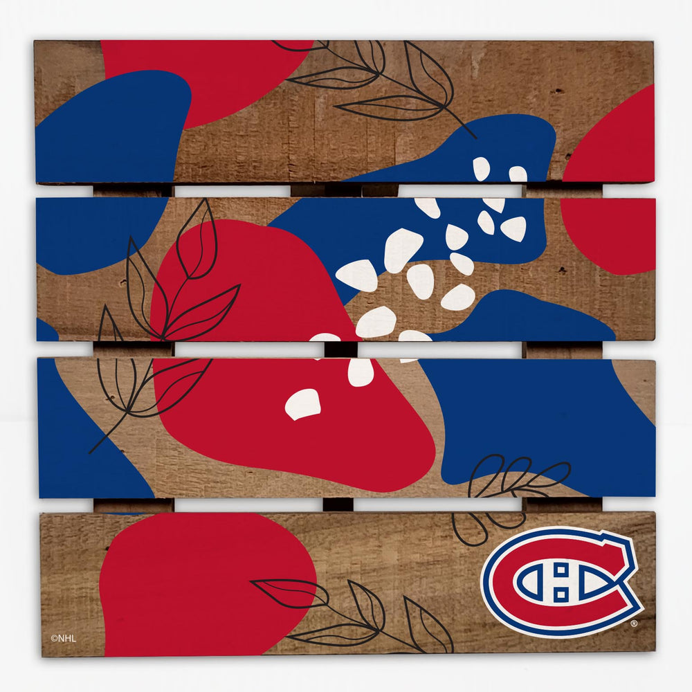 Wholesale NHL / H2222-Abstract Floral Trivet Hot Plate / H2222-Montreal Canadiens