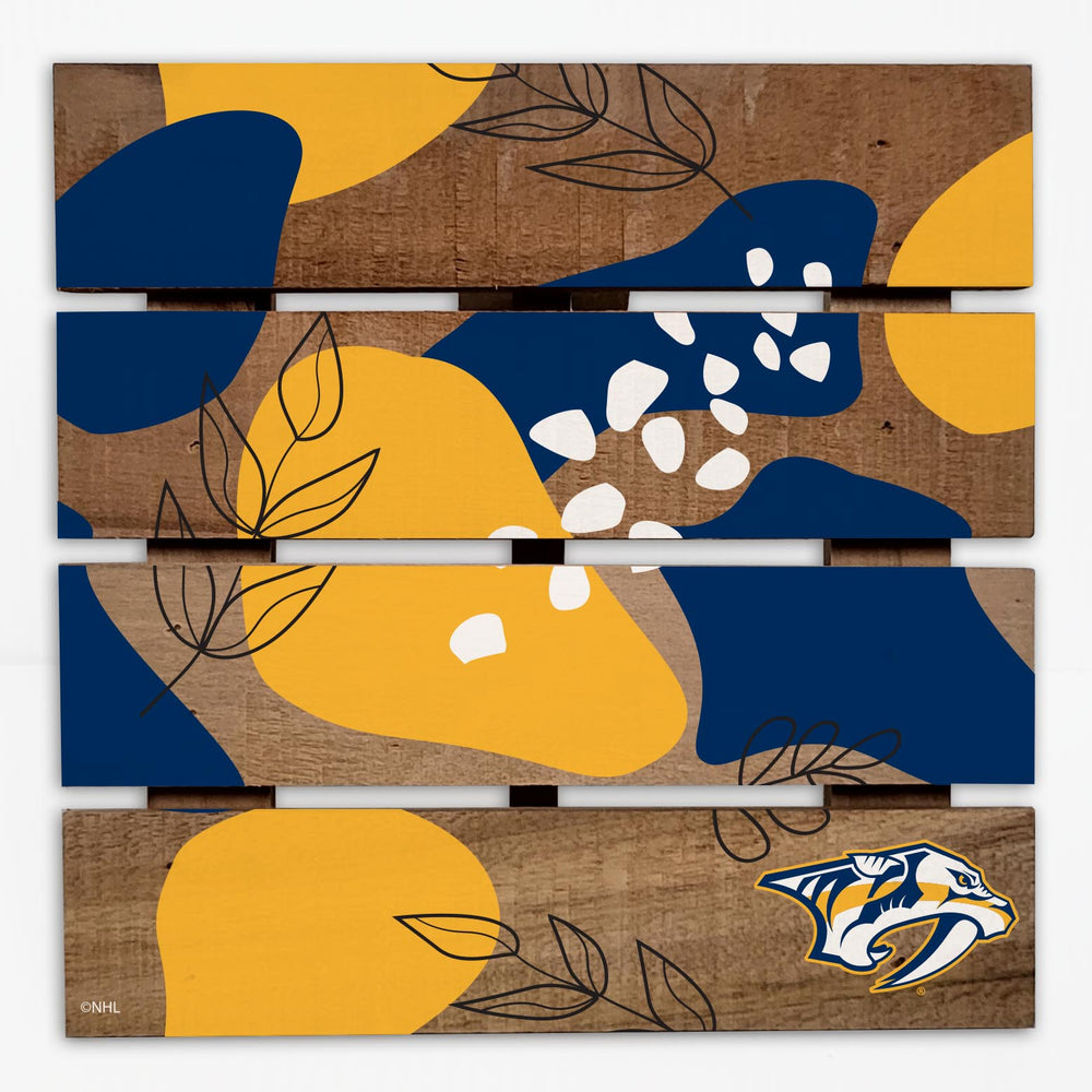 Wholesale NHL / H2222-Abstract Floral Trivet Hot Plate / H2222-Nashville Predators