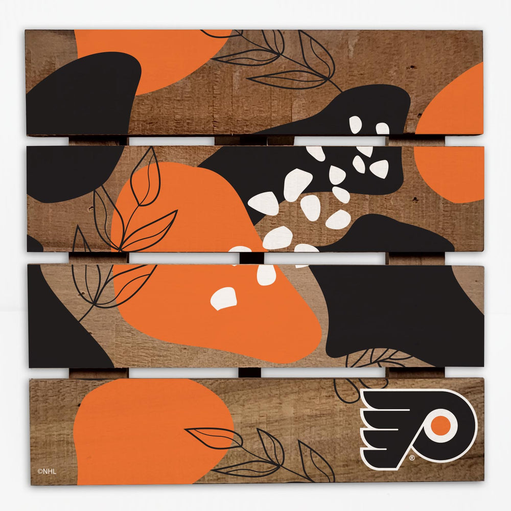 Wholesale NHL / H2222-Abstract Floral Trivet Hot Plate / H2222-Philadelphia Flyers