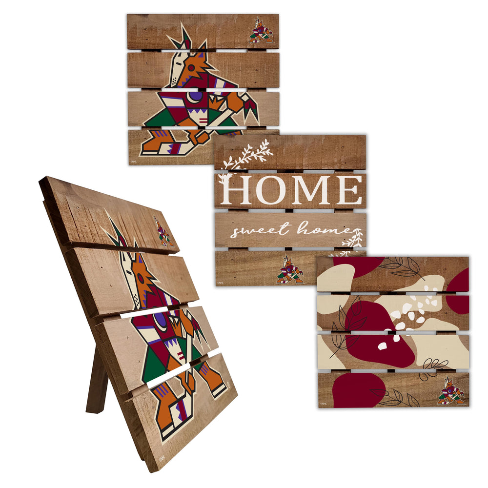 Wholesale NHL / H2223-Trivet Hot Plate Set of 4 (2221, 2222, 2122x2) / H2223-Arizona Coyotes