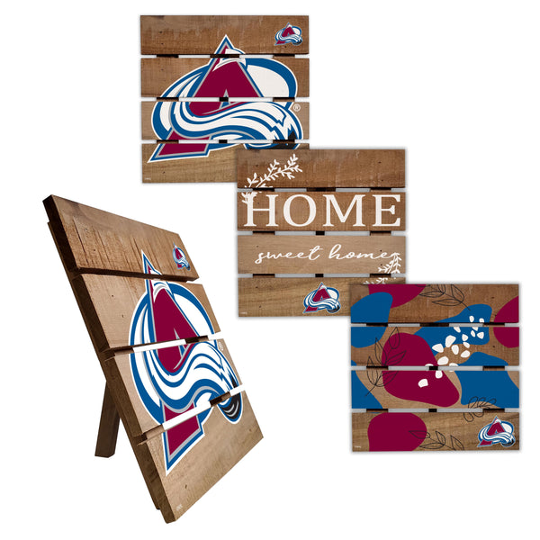 Wholesale NHL / H2223-Trivet Hot Plate Set of 4 (2221, 2222, 2122x2) / H2223-Colorado Avalanche