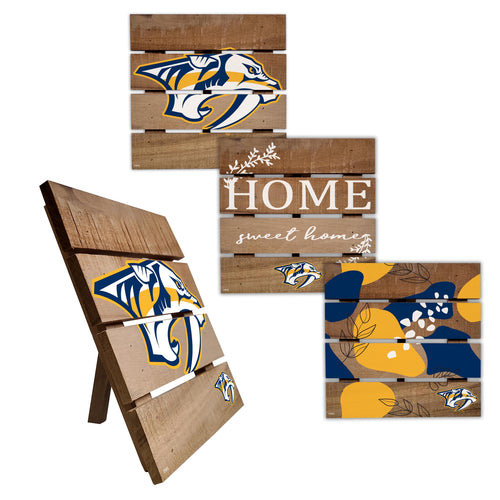 Wholesale NHL / H2223-Trivet Hot Plate Set of 4 (2221, 2222, 2122x2) / H2223-Nashville Predators