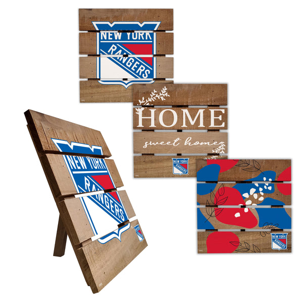 Wholesale NHL / H2223-Trivet Hot Plate Set of 4 (2221, 2222, 2122x2) / H2223-New York Rangers