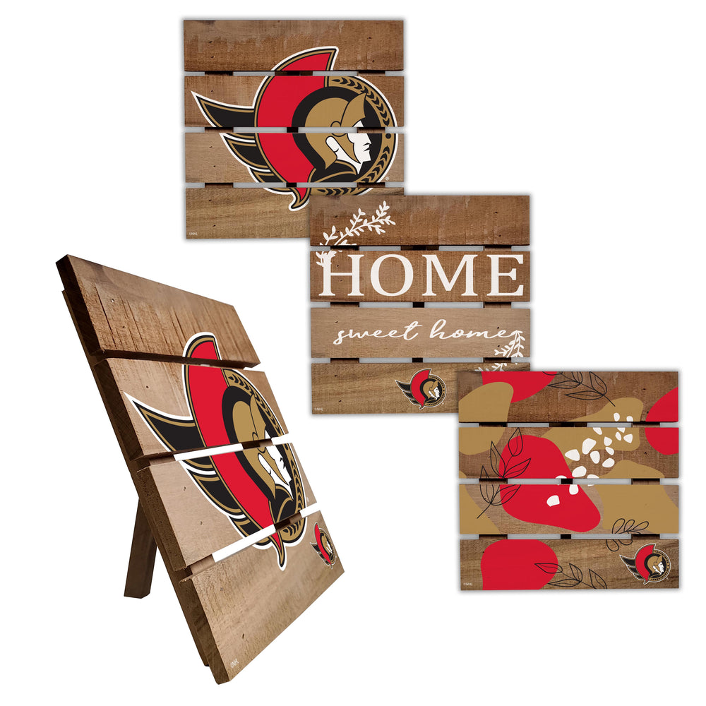 Wholesale NHL / H2223-Trivet Hot Plate Set of 4 (2221, 2222, 2122x2) / H2223-Ottowa Senators