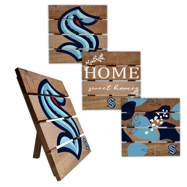 Wholesale NHL / H2223-Trivet Hot Plate Set of 4 (2221, 2222, 2122x2) / H2223-Seattle Kraken