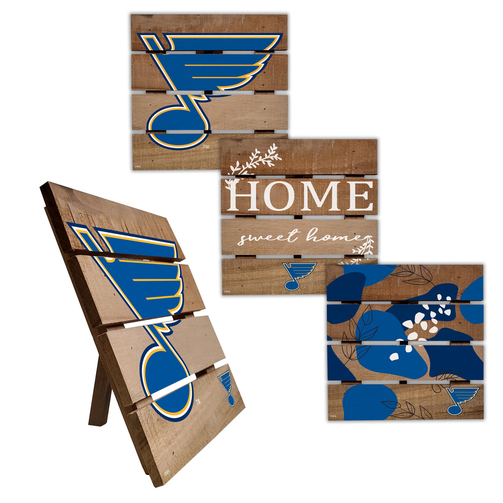 Wholesale NHL / H2223-Trivet Hot Plate Set of 4 (2221, 2222, 2122x2) / H2223-St. Louis Blues