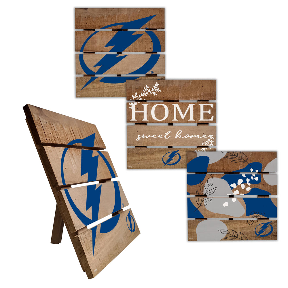 Wholesale NHL / H2223-Trivet Hot Plate Set of 4 (2221, 2222, 2122x2) / H2223-Tampa Bay Lightning