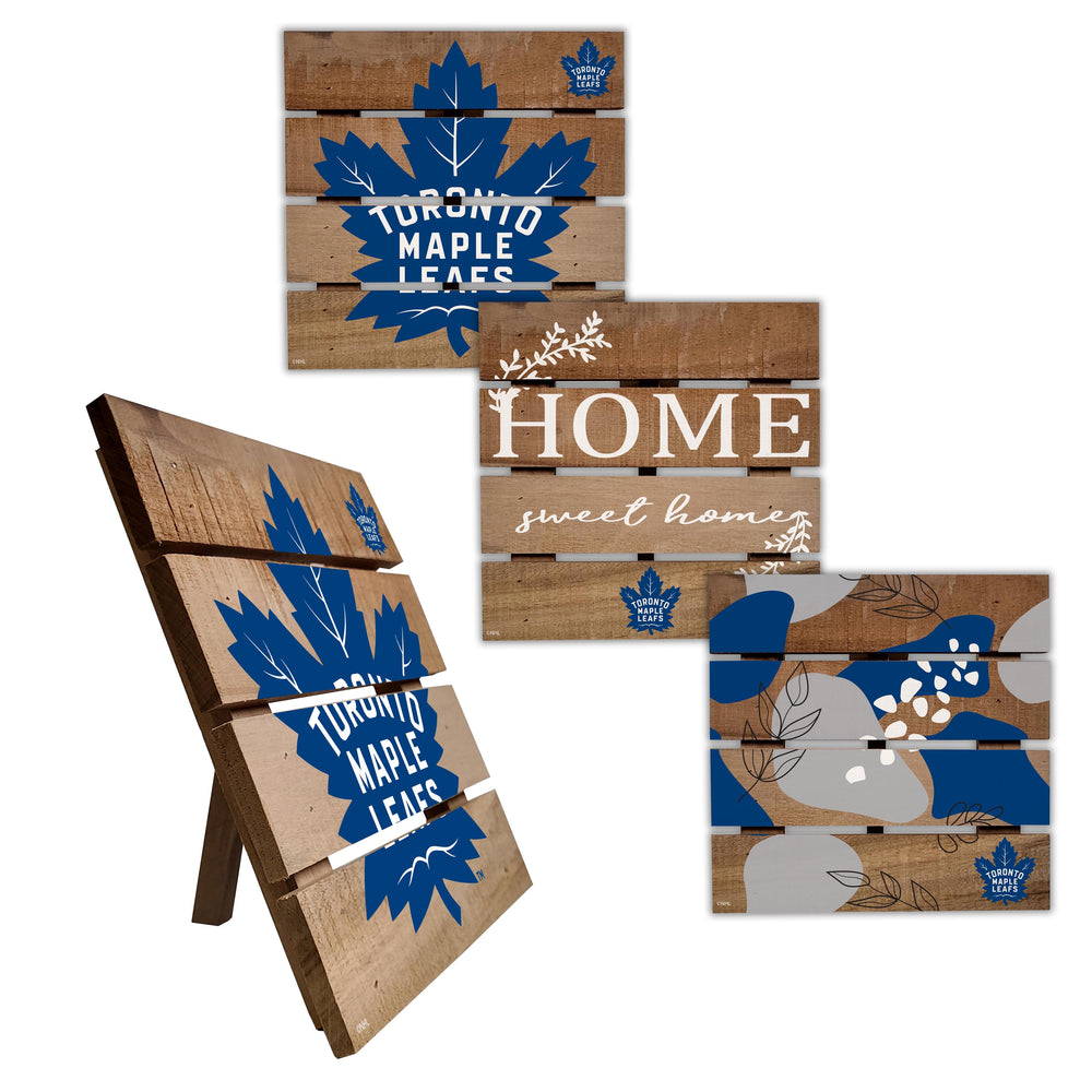 Wholesale NHL / H2223-Trivet Hot Plate Set of 4 (2221, 2222, 2122x2) / H2223-Toronto Maple Leafs