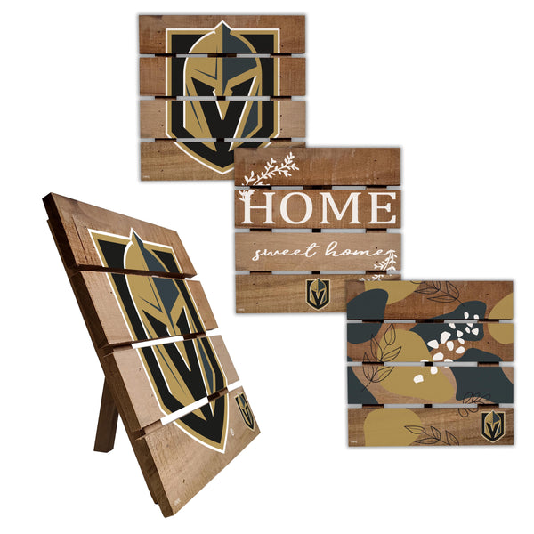 Wholesale NHL / H2223-Trivet Hot Plate Set of 4 (2221, 2222, 2122x2) / H2223-Vegas Golden Knights