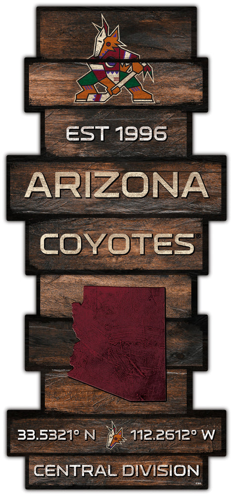 Wholesale NHL / H2225-Wood Celebration Stack / H2225-Arizona Coyotes