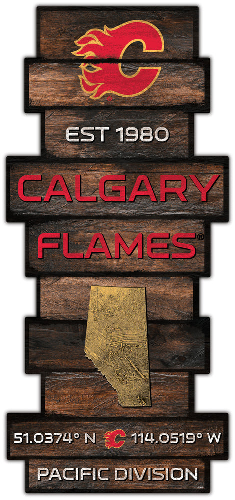 Wholesale NHL / H2225-Wood Celebration Stack / H2225-Calgary Flames