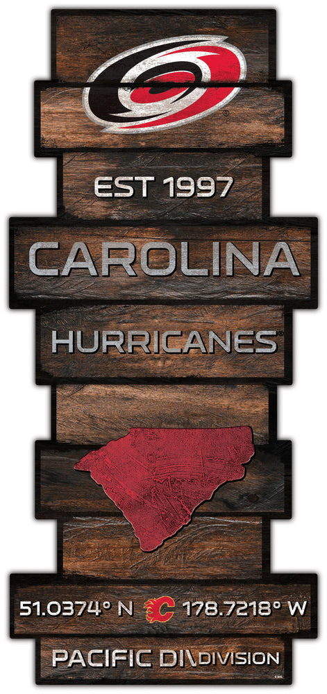 Wholesale NHL / H2225-Wood Celebration Stack / H2225-Carolina Hurricanes