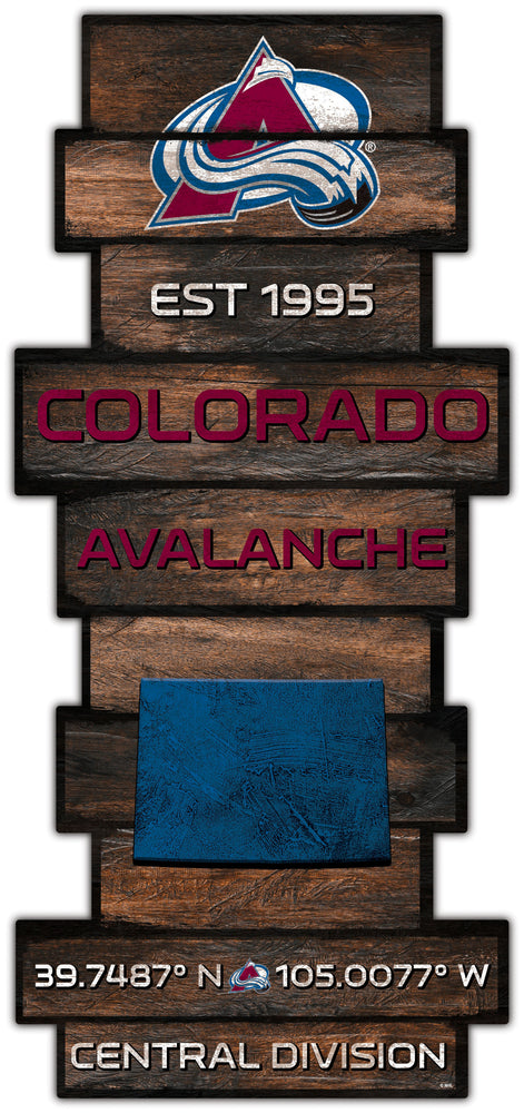 Wholesale NHL / H2225-Wood Celebration Stack / H2225-Colorado Avalanche