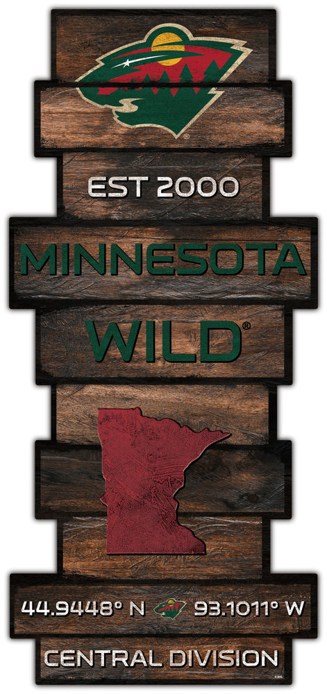 Wholesale NHL / H2225-Wood Celebration Stack / H2225-Minnesota Wild