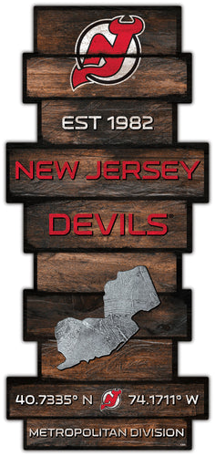 Wholesale NHL / H2225-Wood Celebration Stack / H2225-New Jersey Devils