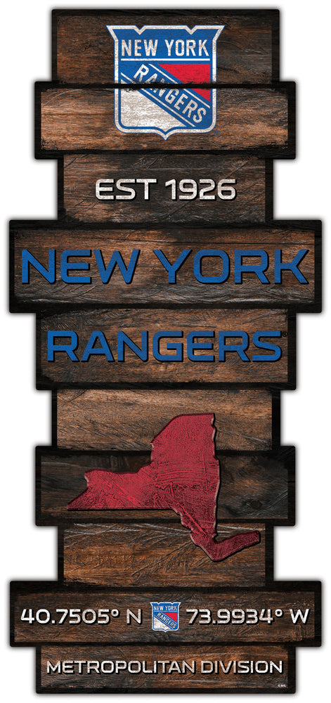 Wholesale NHL / H2225-Wood Celebration Stack / H2225-New York Rangers