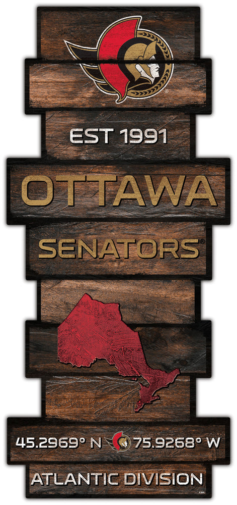 Wholesale NHL / H2225-Wood Celebration Stack / H2225-Ottawa Senators