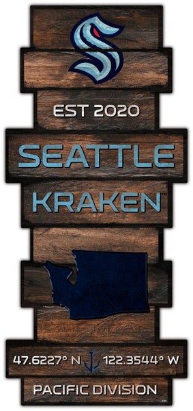 Wholesale NHL / H2225-Wood Celebration Stack / H2225-Seattle Kraken