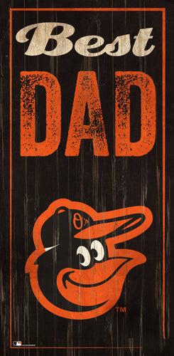 Wholesale MLB0632-Best Dad 6x12 V / M0632-Baltimore Orioles