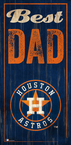 Wholesale MLB0632-Best Dad 6x12 V / M0632-Houston Astros