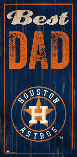 Wholesale MLB0632-Best Dad 6x12 V / M0632-Houston Astros