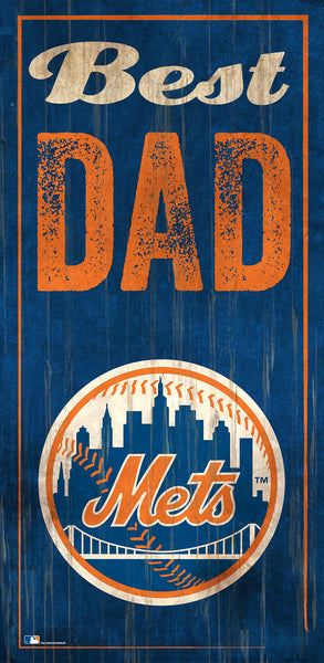 Wholesale MLB0632-Best Dad 6x12 V / M0632-New York Mets