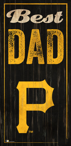 Wholesale MLB0632-Best Dad 6x12 V / M0632-Pittsburgh Pirates