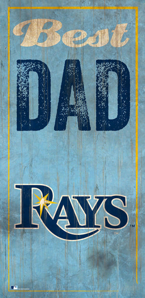 Wholesale MLB0632-Best Dad 6x12 V / M0632-Tampa Bay Rays