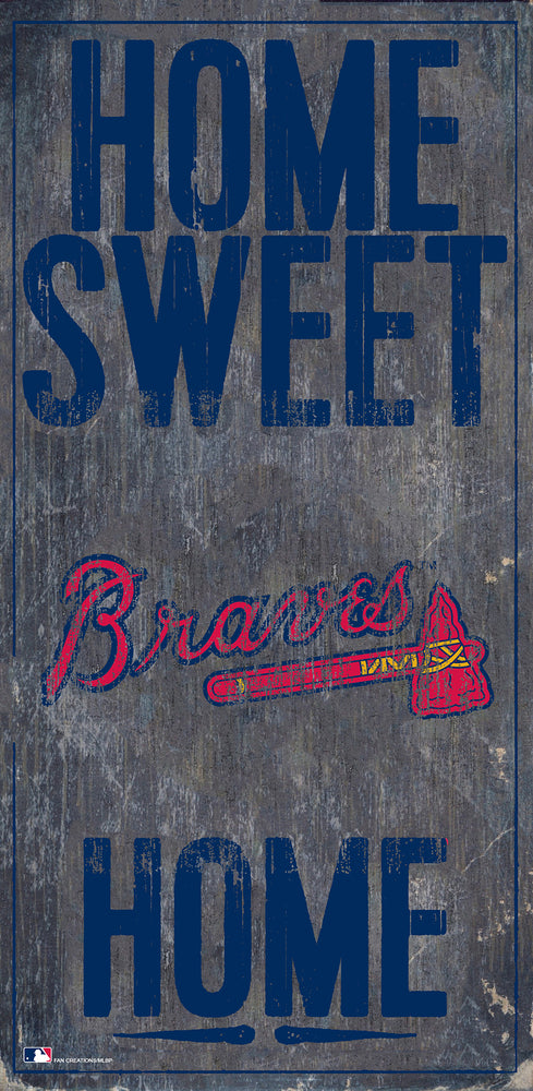 Wholesale MLB0653-Sweet Home 6x12 V / M0653-Atlanta Braves
