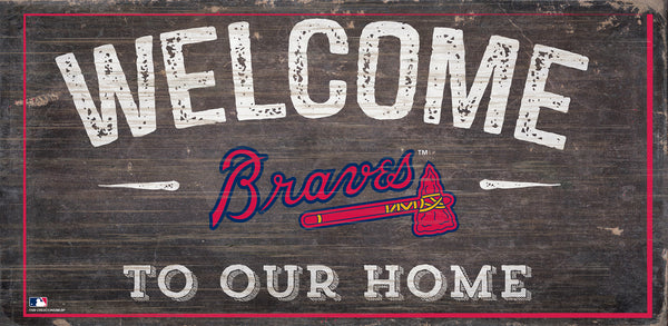 Wholesale MLB0654-Welcome 6x12 H / M0654-Atlanta Braves