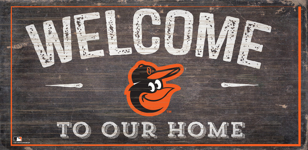 Wholesale MLB0654-Welcome 6x12 H / M0654-Baltimore Orioles