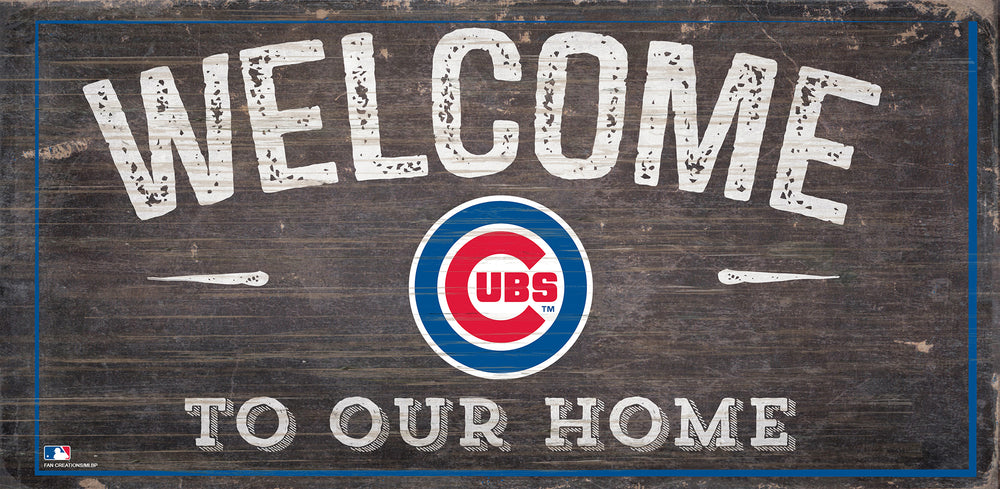 Wholesale MLB0654-Welcome 6x12 H / M0654-Chicago Cubs