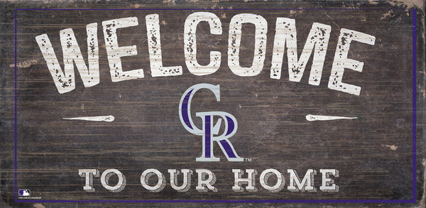 Wholesale MLB0654-Welcome 6x12 H / M0654-Colorado Rockies