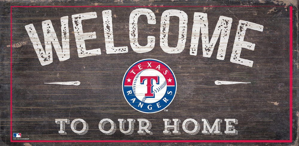 Wholesale MLB0654-Welcome 6x12 H / M0654-Texas Rangers