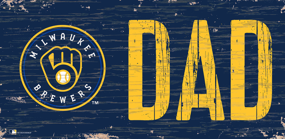 Wholesale MLB0715-Dad 6x12 H / M0715-Milwaukee Brewers