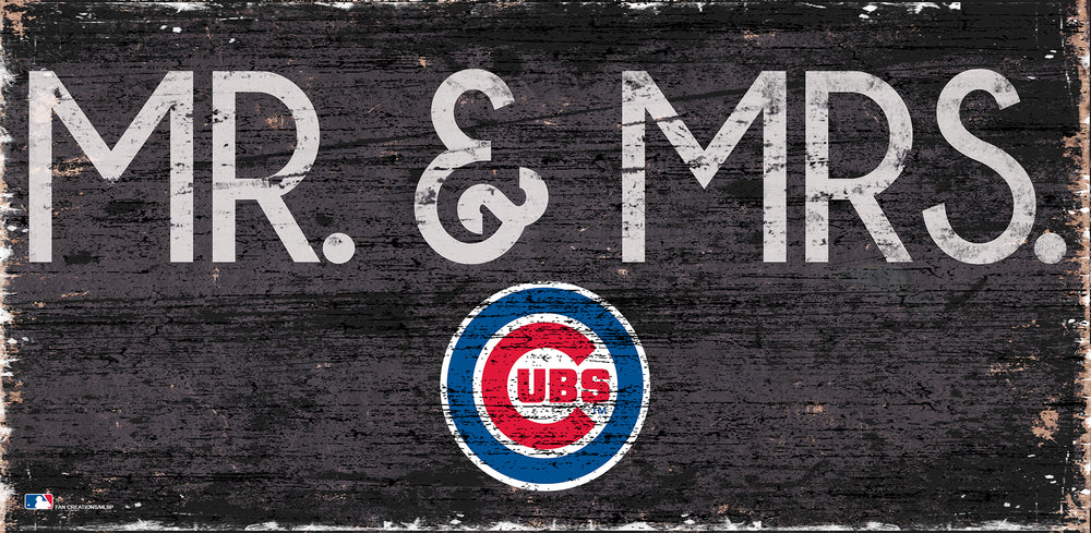 Wholesale MLB0732-Mr & Mrs 6x12 / M0732-Chicago Cubs