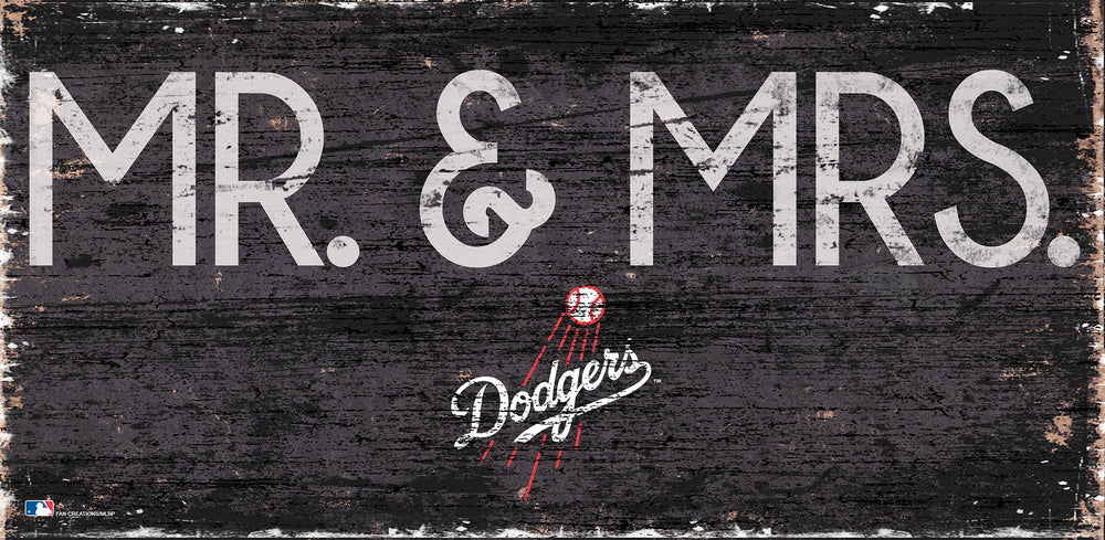 Wholesale MLB0732-Mr & Mrs 6x12 / M0732-Los Angeles Dodgers