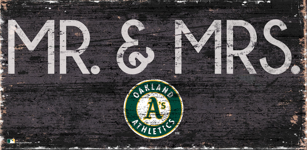 Wholesale MLB0732-Mr & Mrs 6x12 / M0732-Oakland Athletics