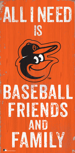 Wholesale MLB0738-All I Need 6x12 V / M0738-Baltimore Orioles