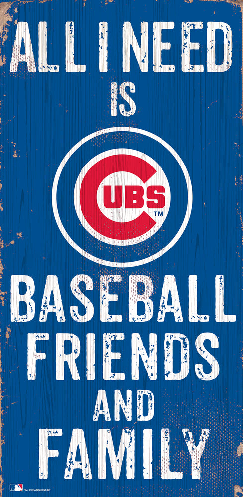 Wholesale MLB0738-All I Need 6x12 V / M0738-Chicago Cubs