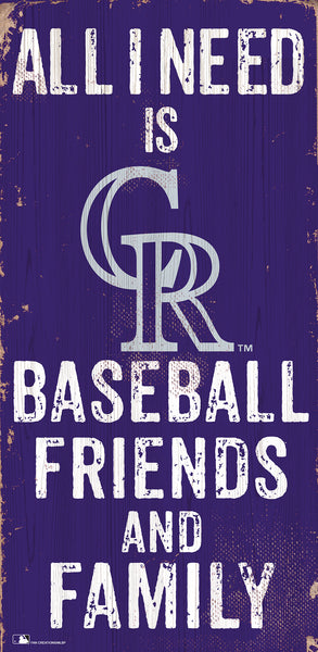 Wholesale MLB0738-All I Need 6x12 V / M0738-Colorado Rockies