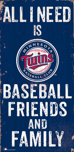 Wholesale MLB0738-All I Need 6x12 V / M0738-Minnesota Twins