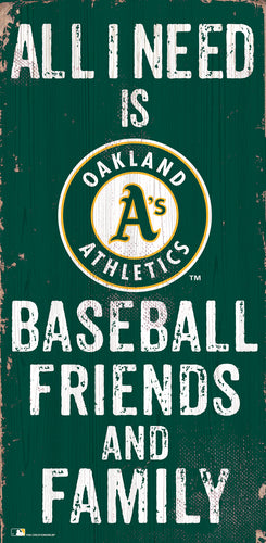 Wholesale MLB0738-All I Need 6x12 V / M0738-Oakland Athletics