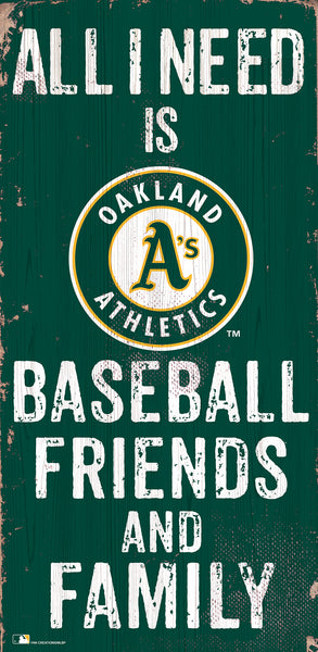 Wholesale MLB0738-All I Need 6x12 V / M0738-Oakland Athletics